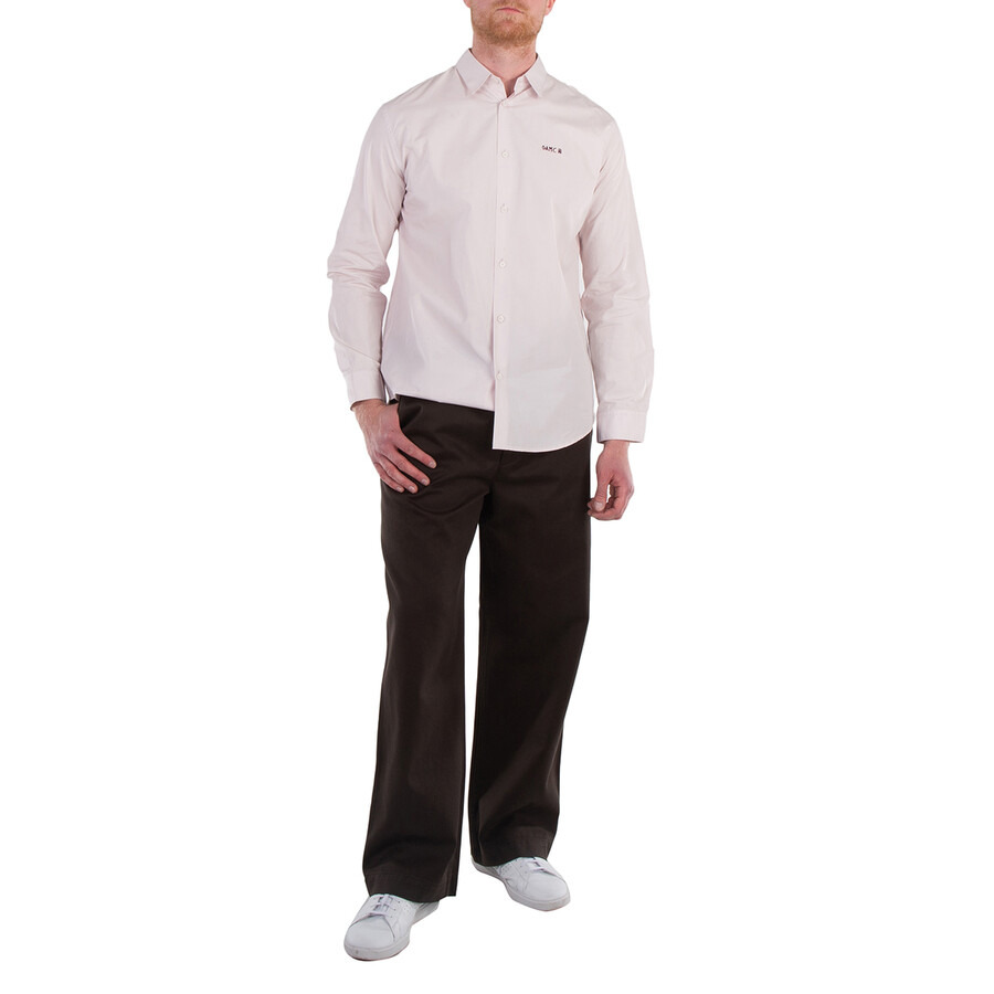 OAMC Men's Fog Grey New Universe Long-Sleeve Lumen Shirt - 4