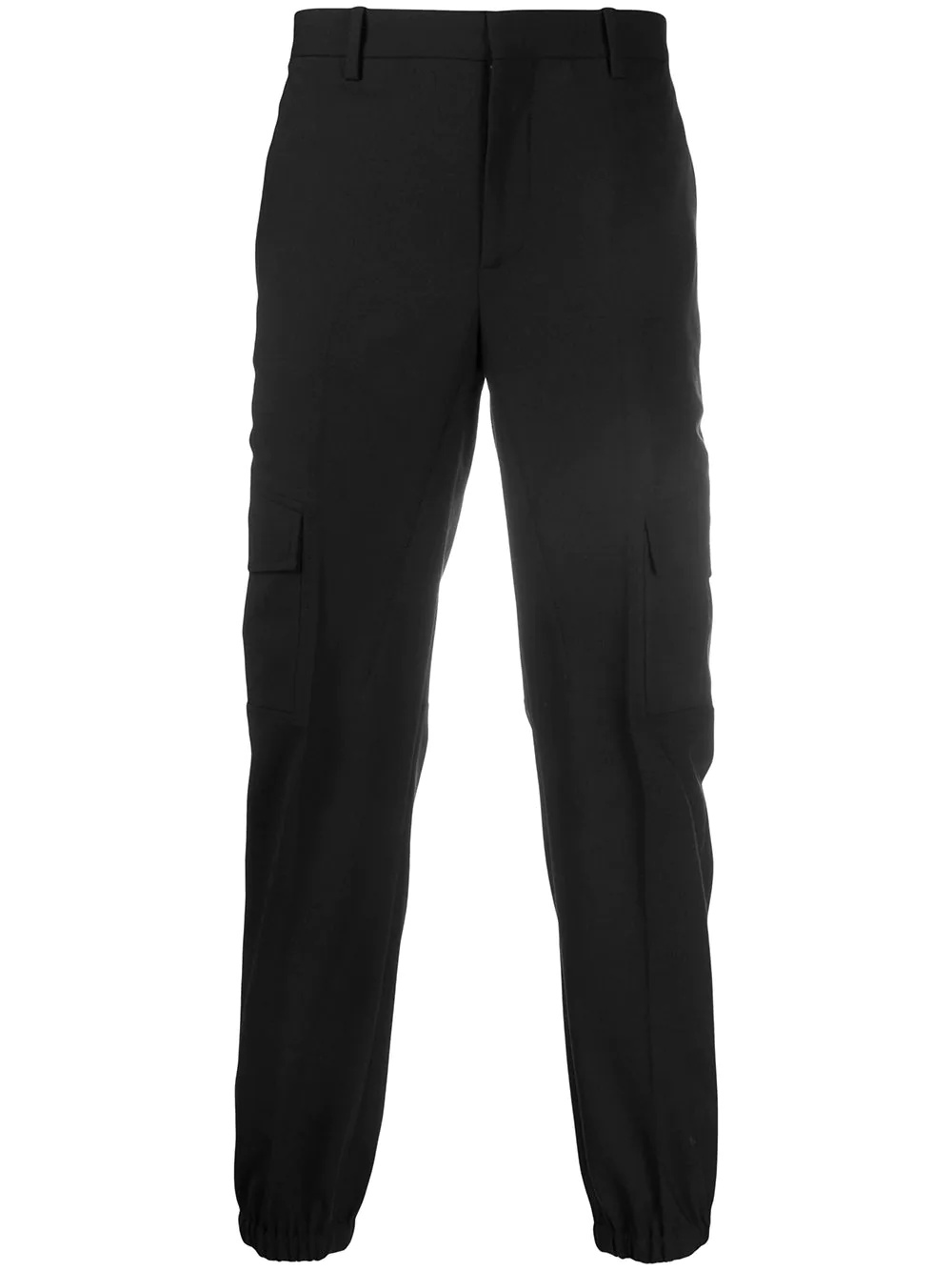 elasticated waist tailored trousers - 1