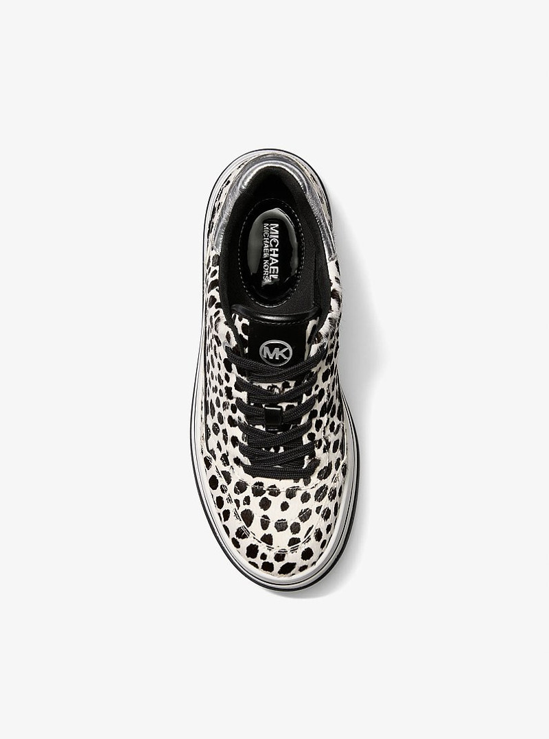 Hayes Cheetah Print Calf Hair Platform Sneaker 4