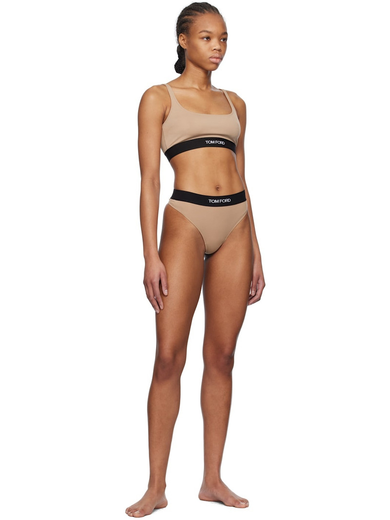 TOM FORD Beige Modal Signature Bralette outlook