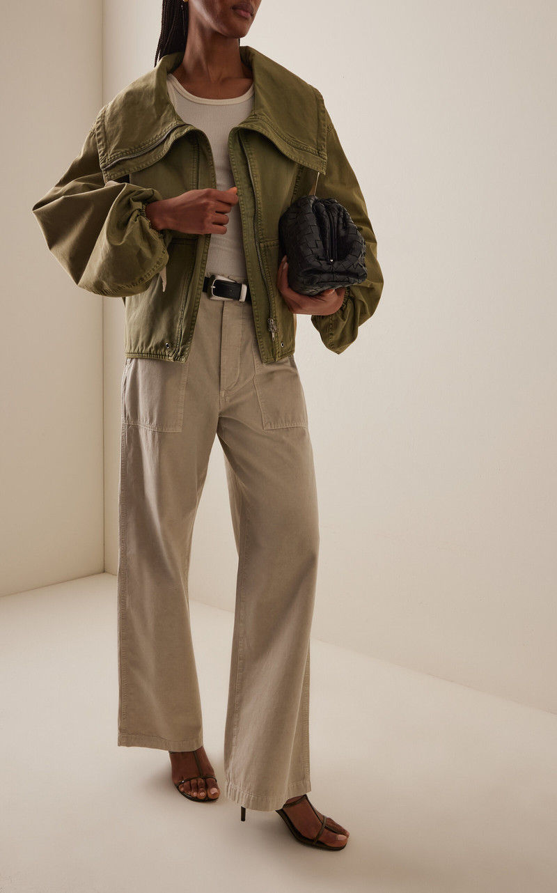 AGOLDE Yuna Twill Utility Pants ivory outlook