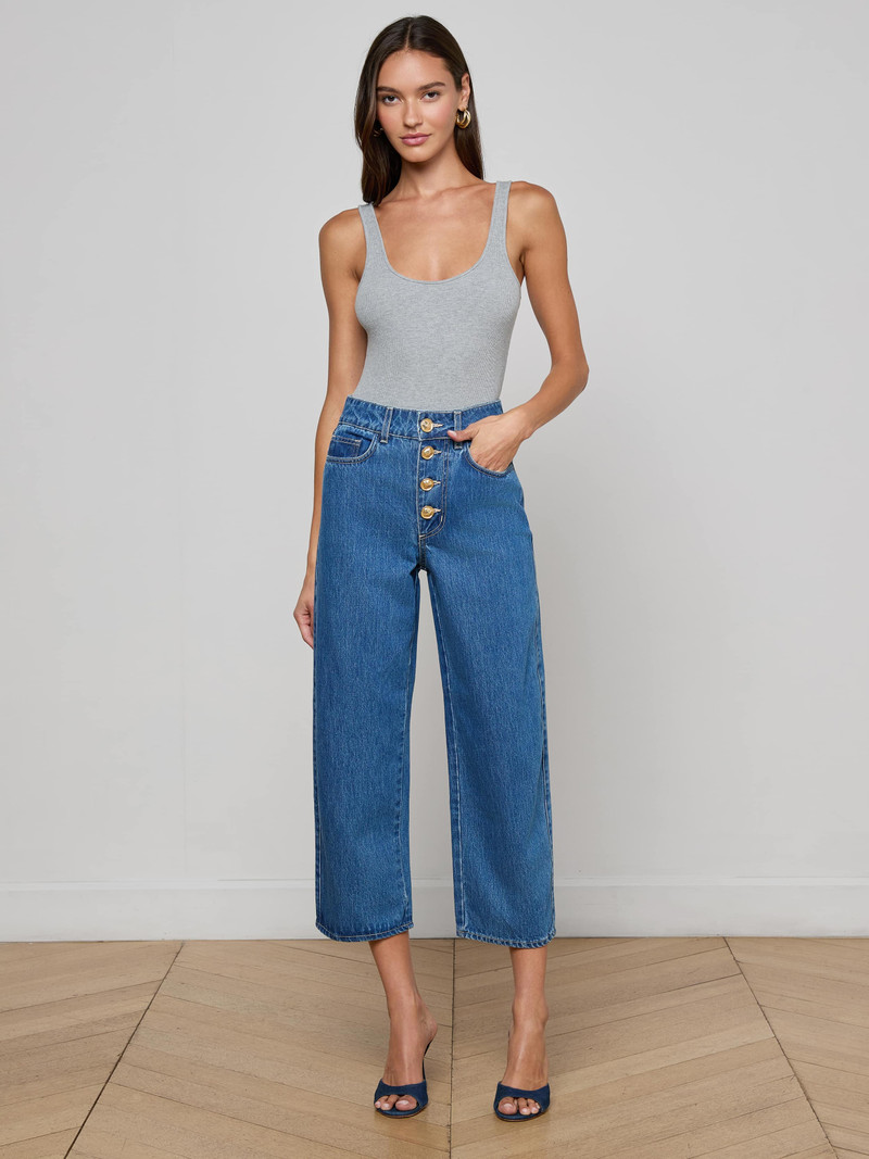 L'AGENCE Liora Cropped Jean outlook