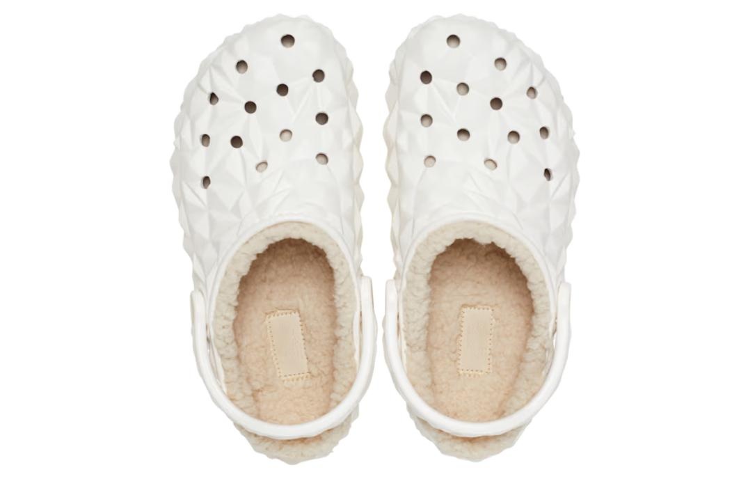 Crocs Classic Lined Geometric Clogs 'White' 210069-100 - 4