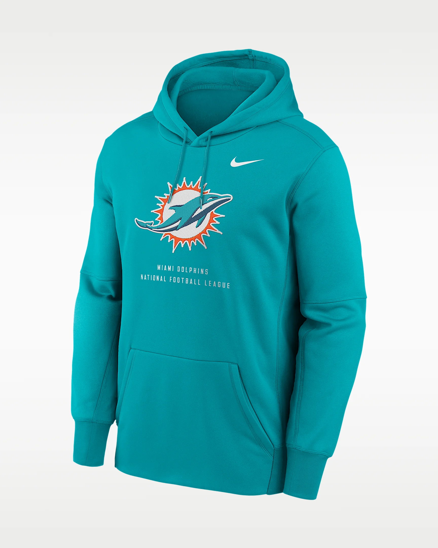 Miami Dolphins Men's Nike Therma NFL Pullover Hoodie - 1