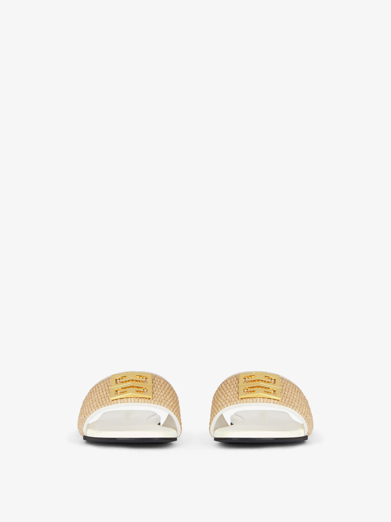 Givenchy 4G FLAT MULES IN RAFFIA outlook