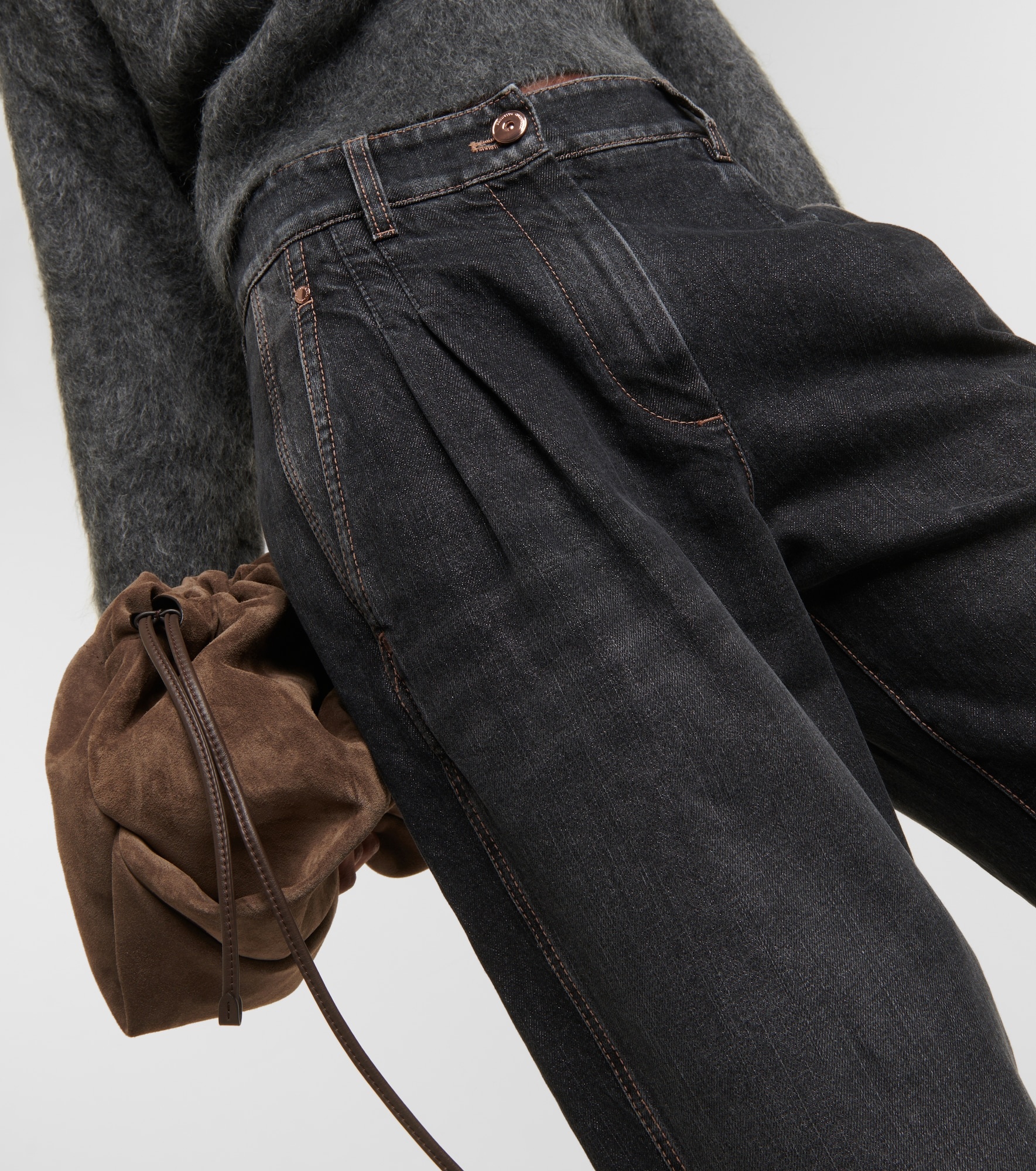 High-rise wide-leg jeans - 5