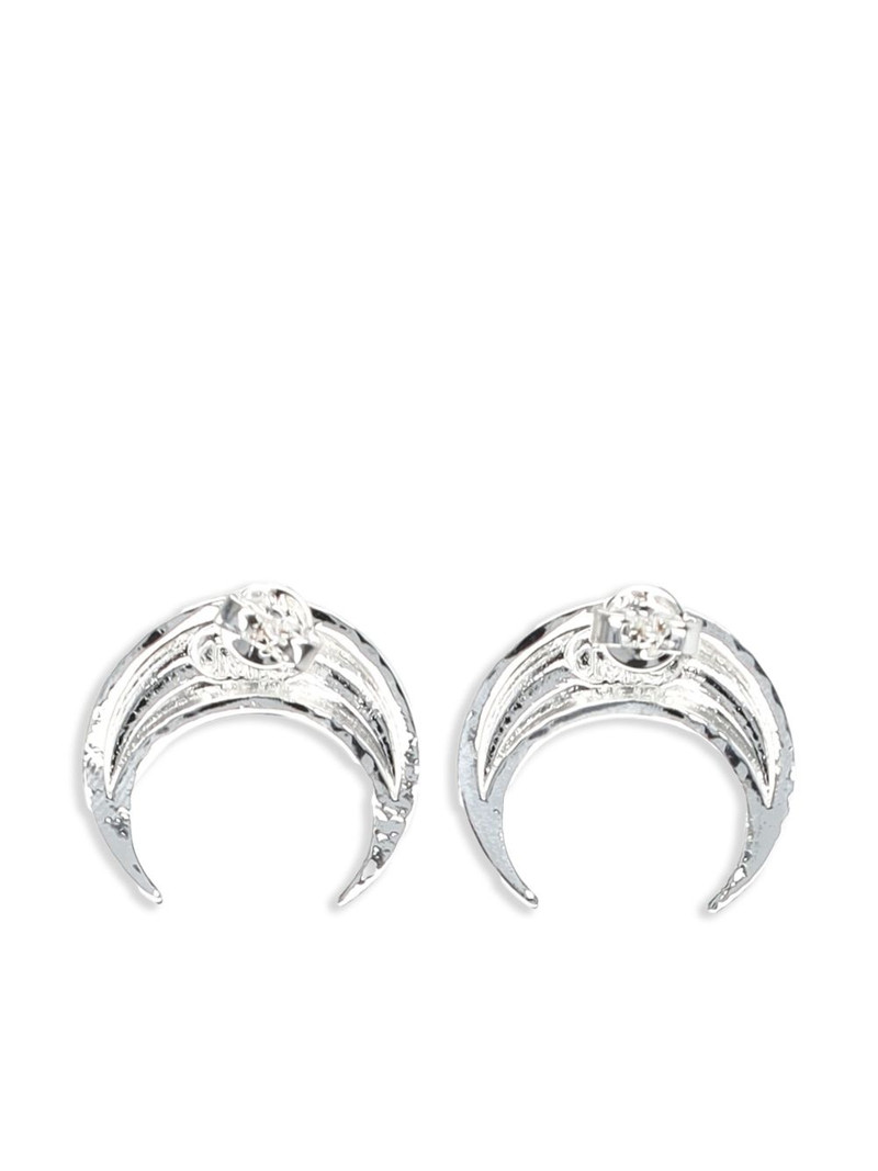 Marine Serre mini Crescent Moon earrings outlook