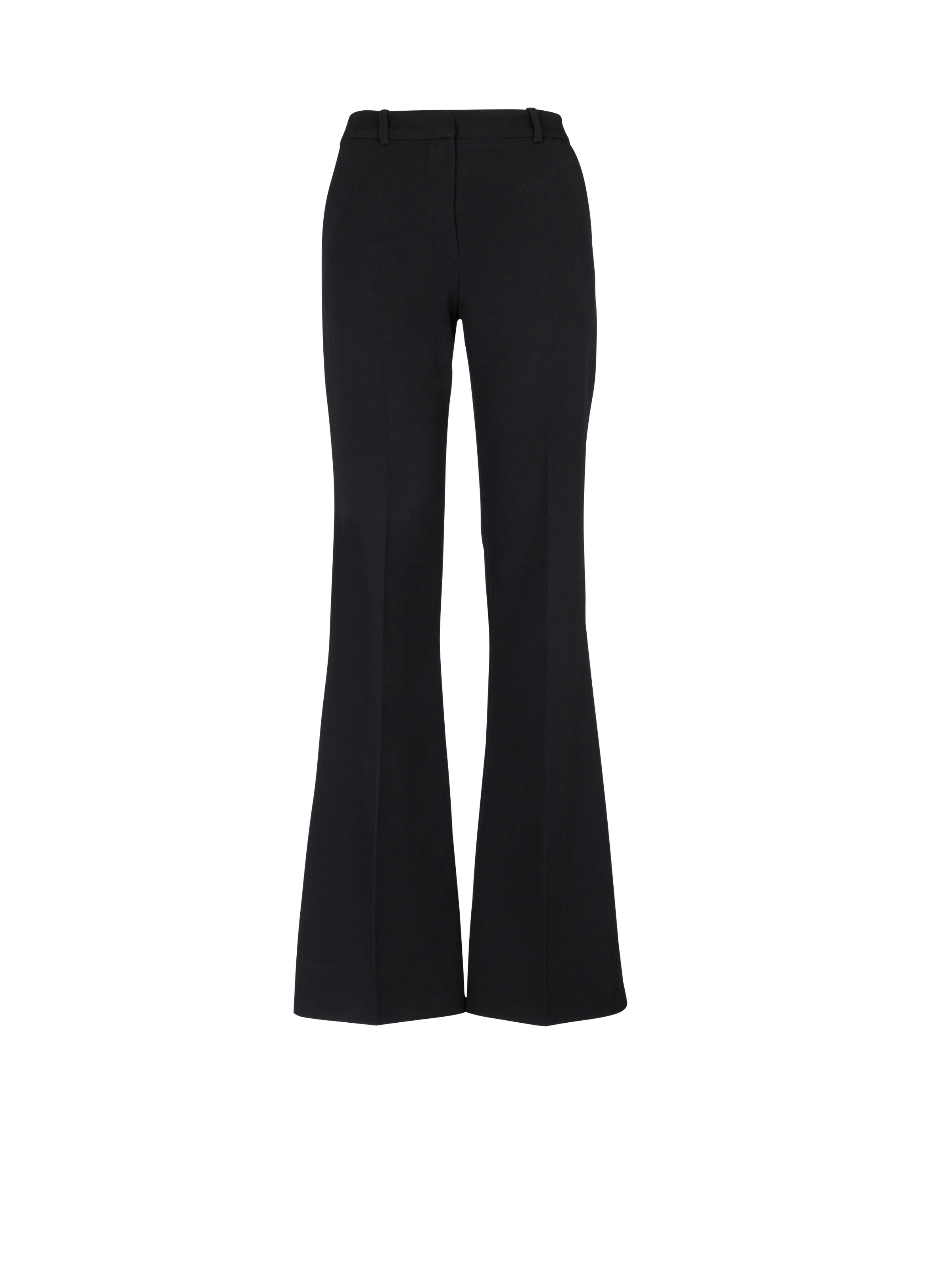 Flared trousers with creases - 1