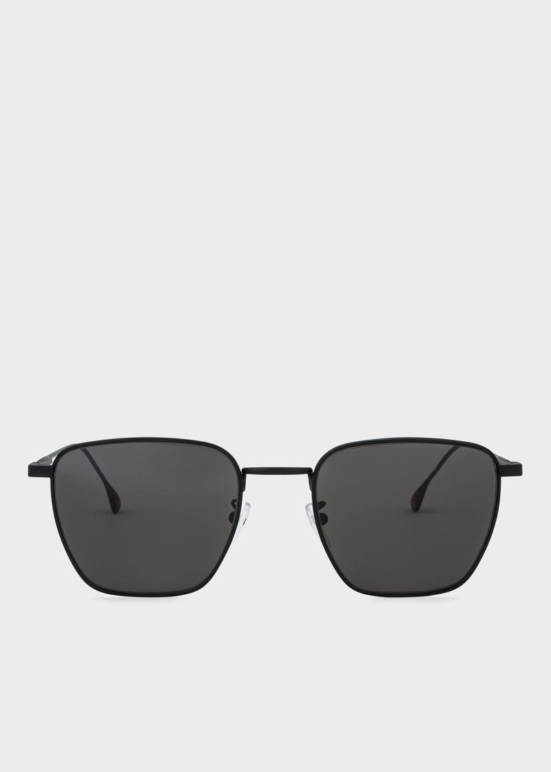 Matte Black 'Errol' Sunglasses 1