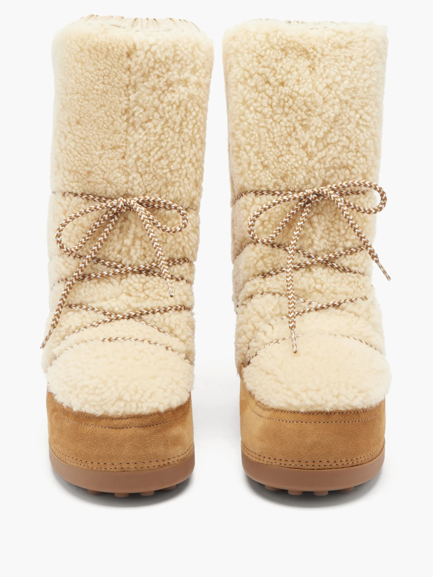 Cervinia shearling and suede snow boots - 5