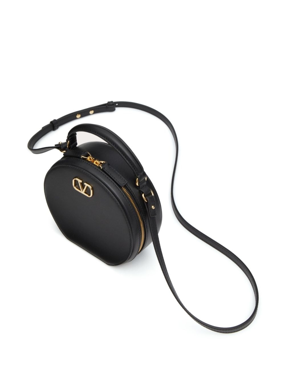 VLogo Signature leather mini bag - 5