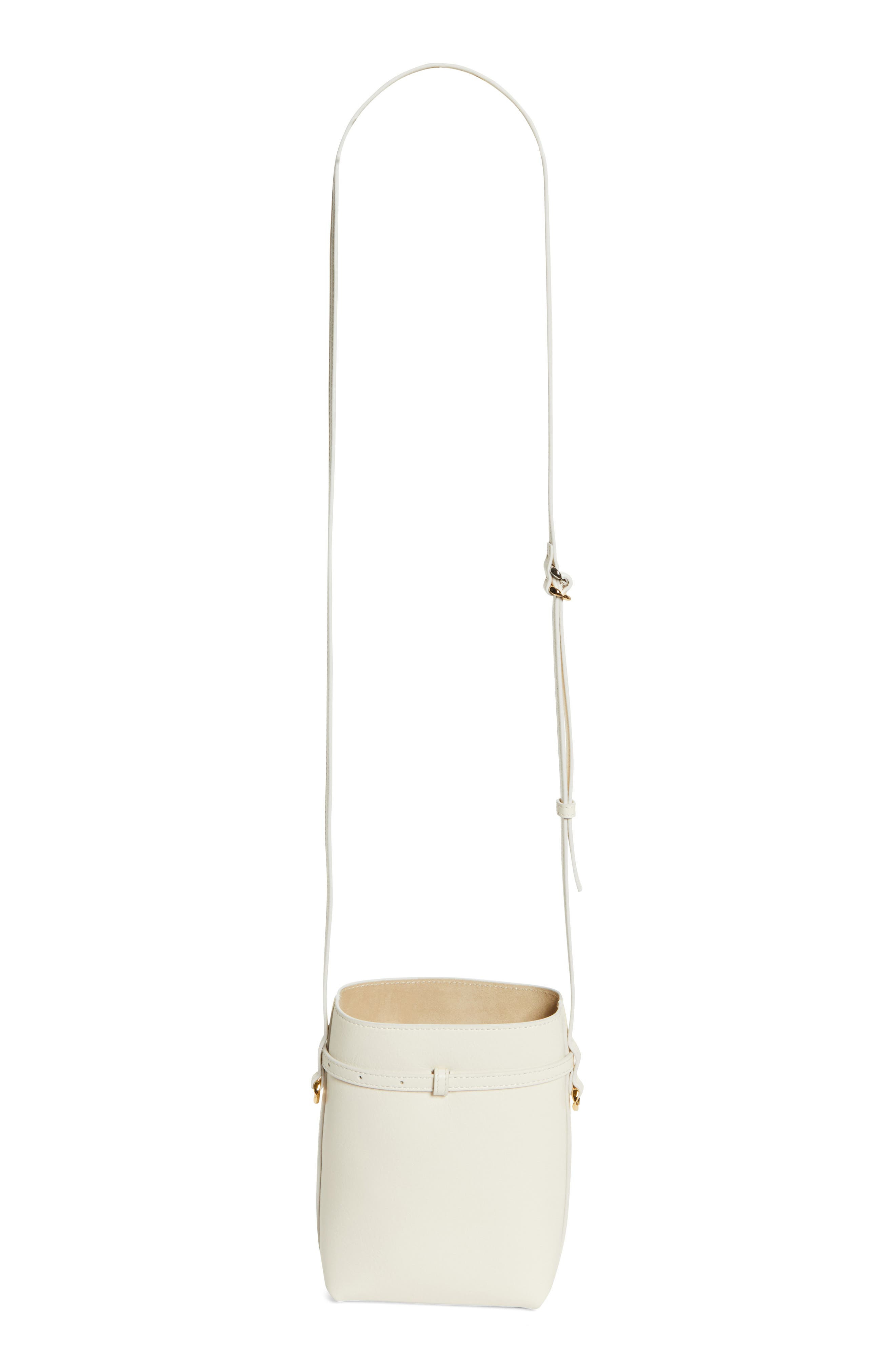 Givenchy Voyou Leather Pouch Crossbody Bag in Ivory at Nordstrom - 4