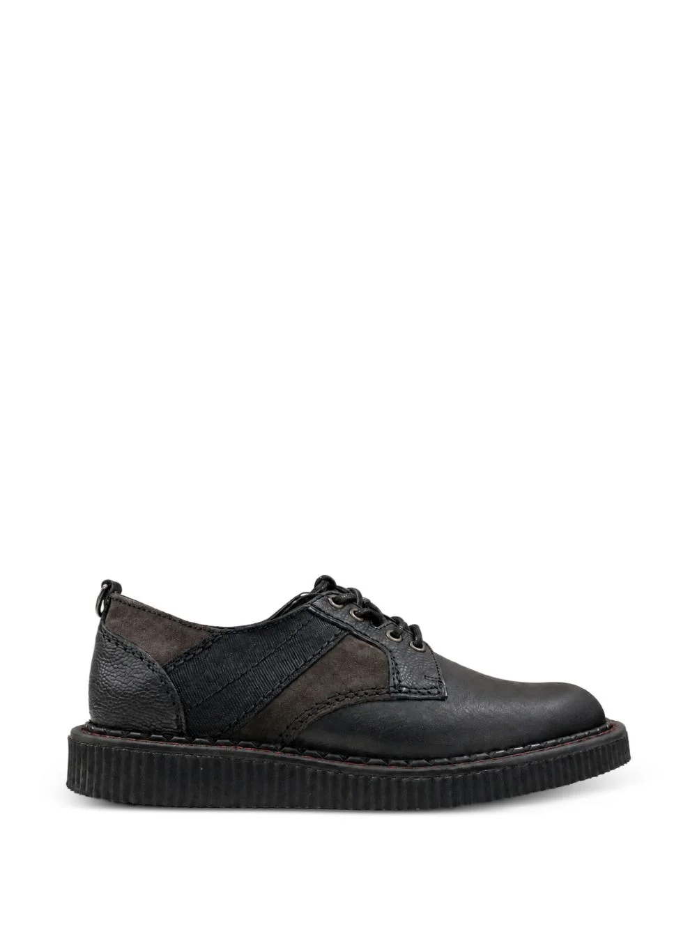 George Cox Rebel panelled leather derby shoes - 1