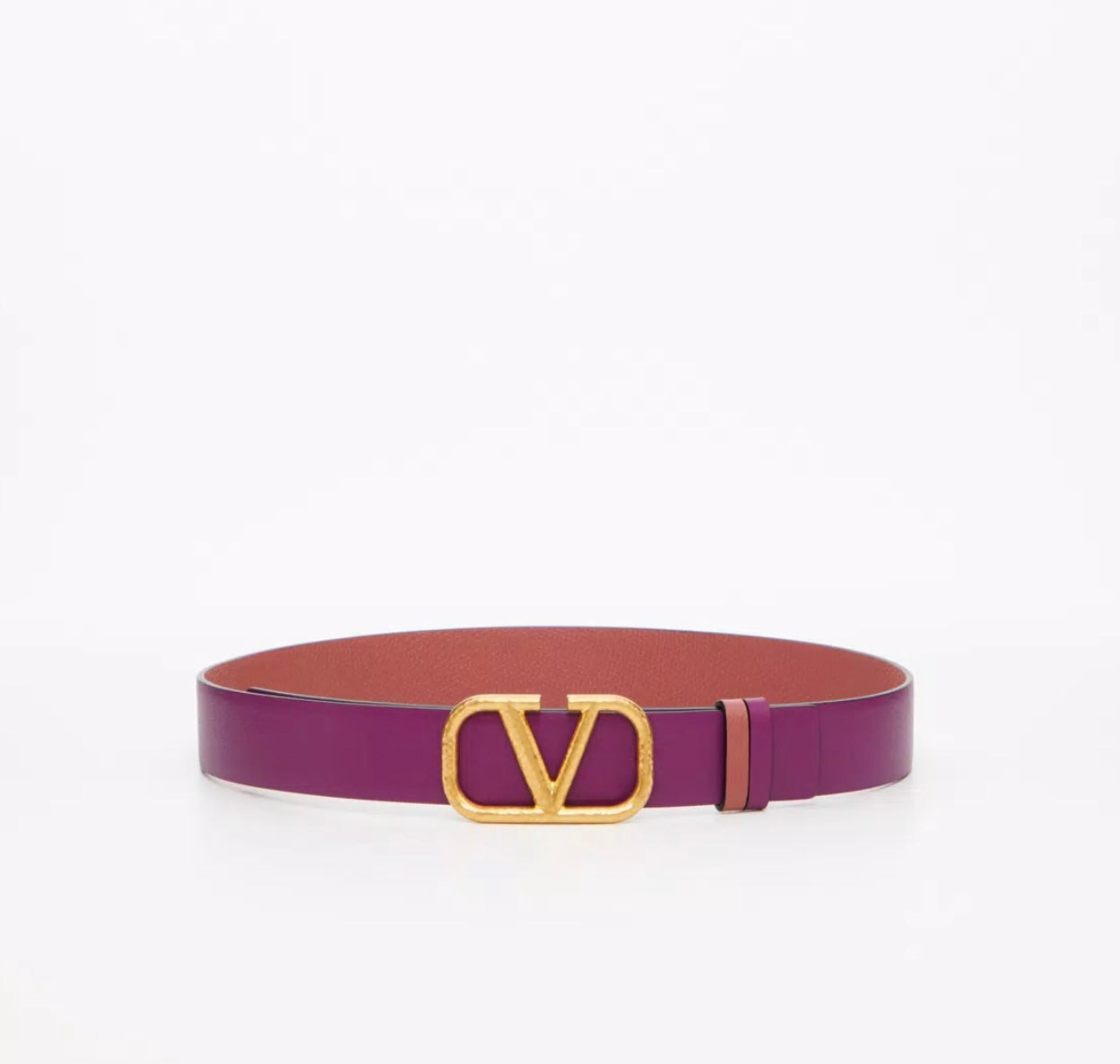 Valentino Reversible Vlogo Signature Belt In Grainy Calfskin 30mm - 2