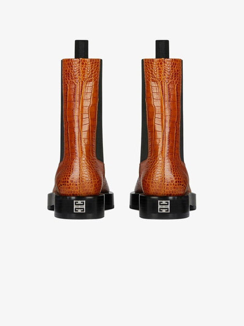 Givenchy CHELSEA BOOTS IN CROCODILE EFFECT LEATHER outlook