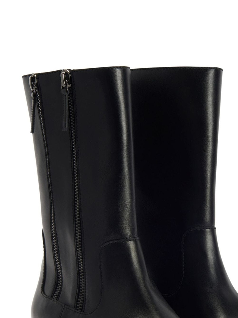 Faustus leather mid-calf boots 4