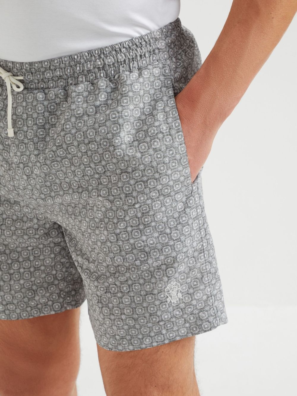 graphic-print swim shorts - 5