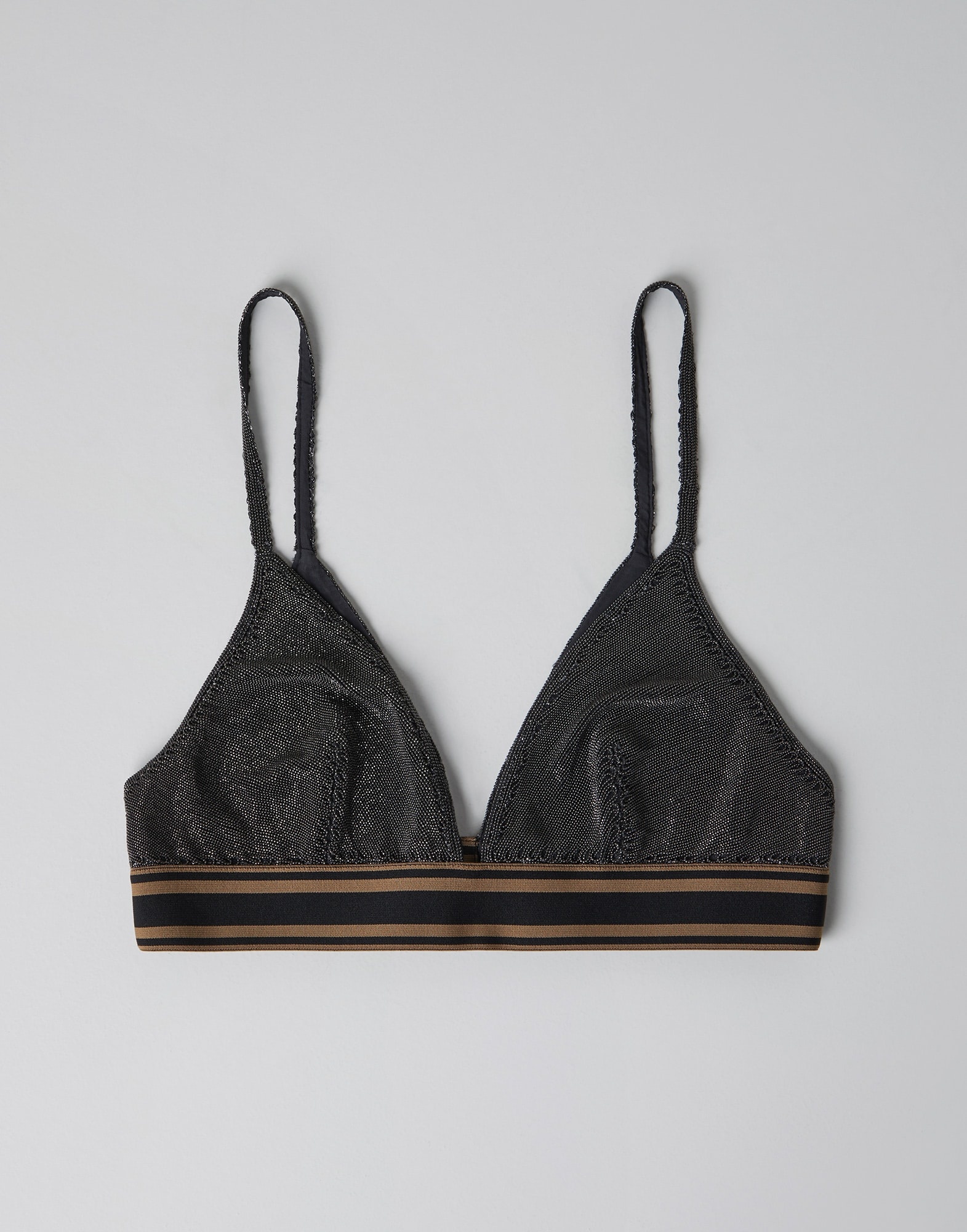Precious bralette top with striped band - 1