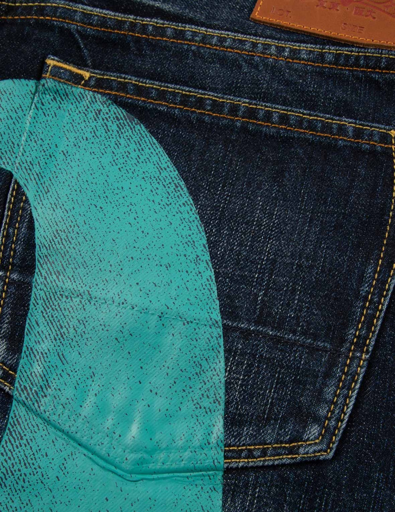 DAICOCK PRINT BAGGY FIT DENIM JEANS #2000 10