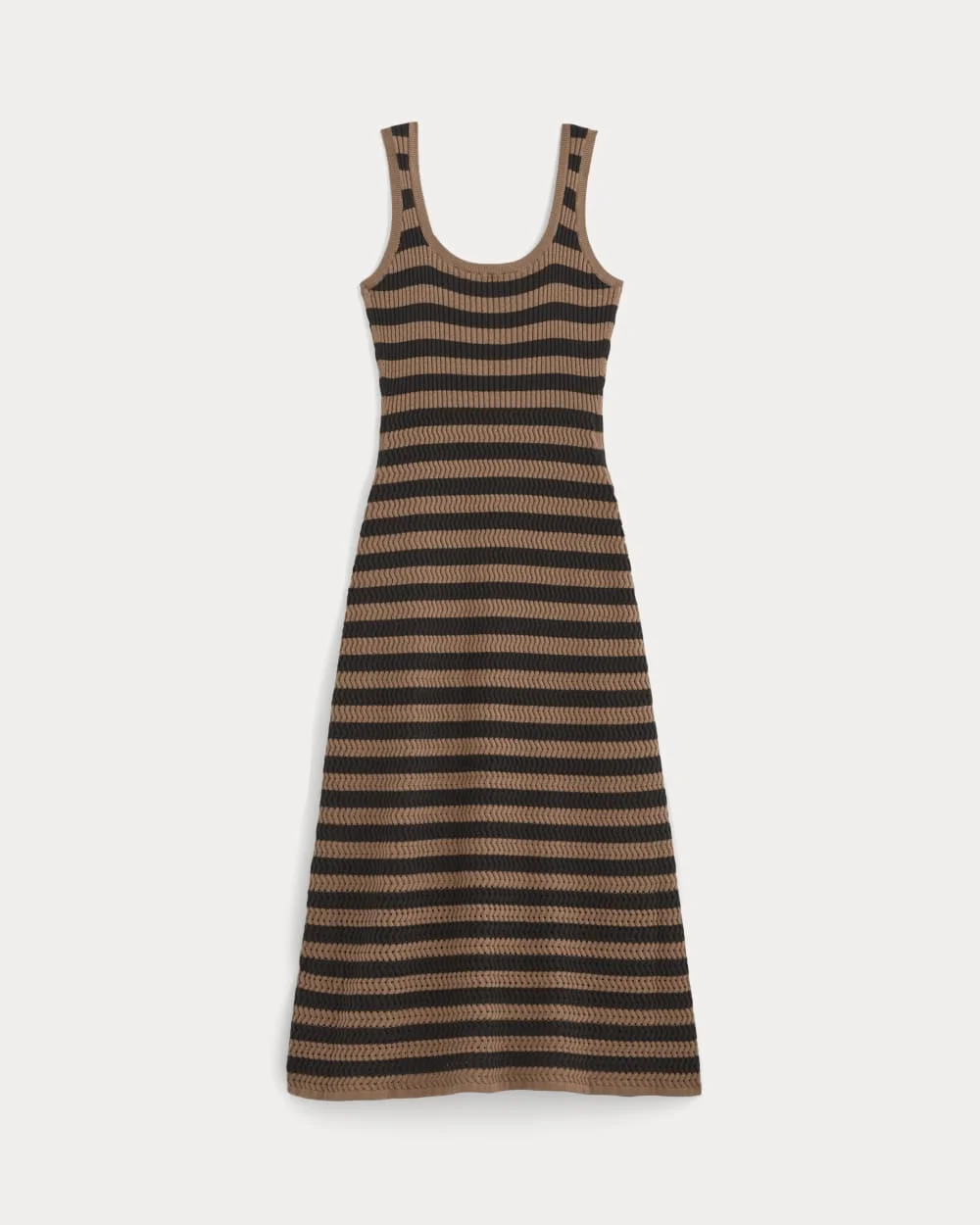 everlane crochet dress THE KNIT TANK - F-DRS-OCW-TNK-SL-MBRNBLK YGroup_lanna-maxi Size:Medium (8-10) Exclusive Designer Dresses | Maxi dress