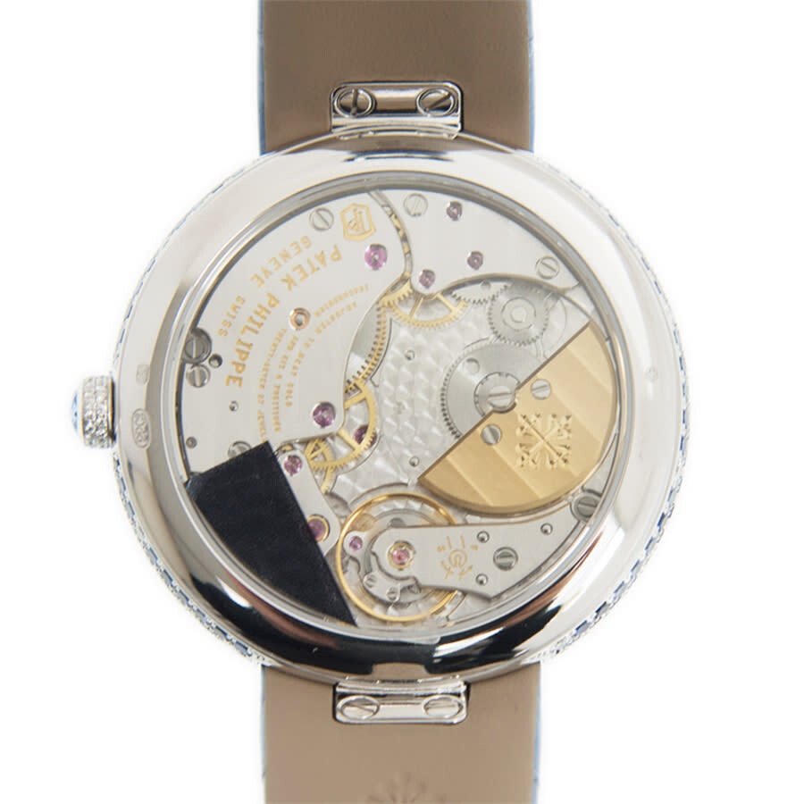 Patek Philippe Calatrava Automatic Mother of Pearl and Blue Sapphire Ladies Watch 4899-901G-001 - 4