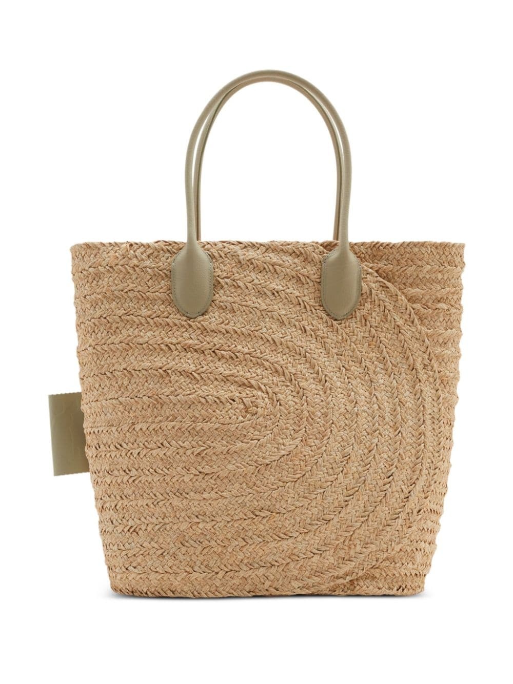 woven-raffia tote bag - 3