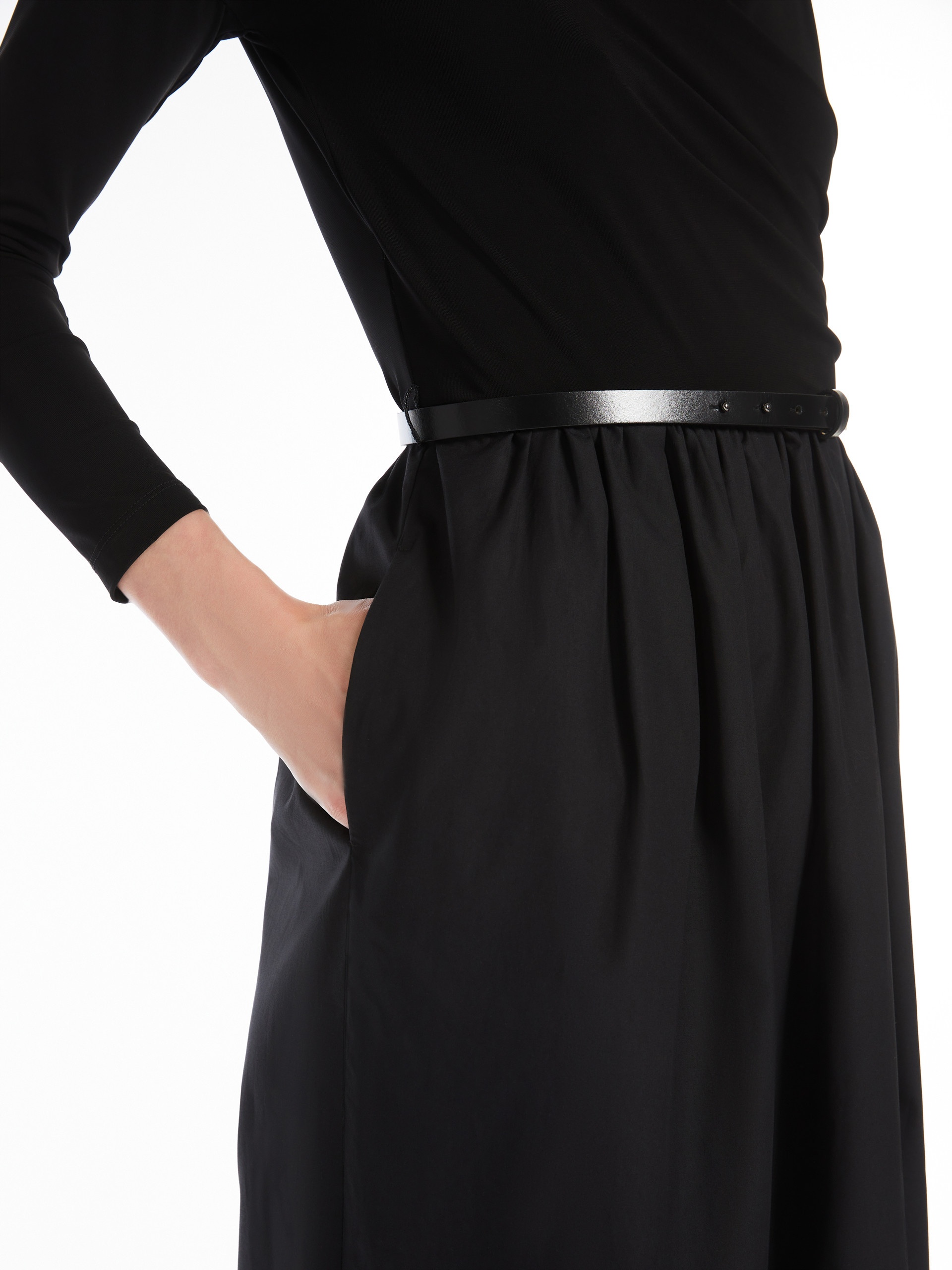 KAISER Cotton poplin and jersey dress - 5
