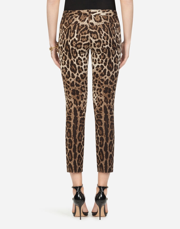 Five-pocket leopard-print pants - 2