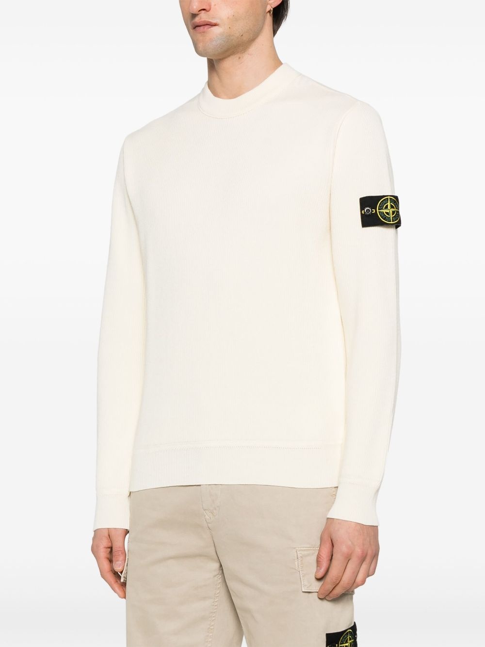 Compass-badge sweater - 3