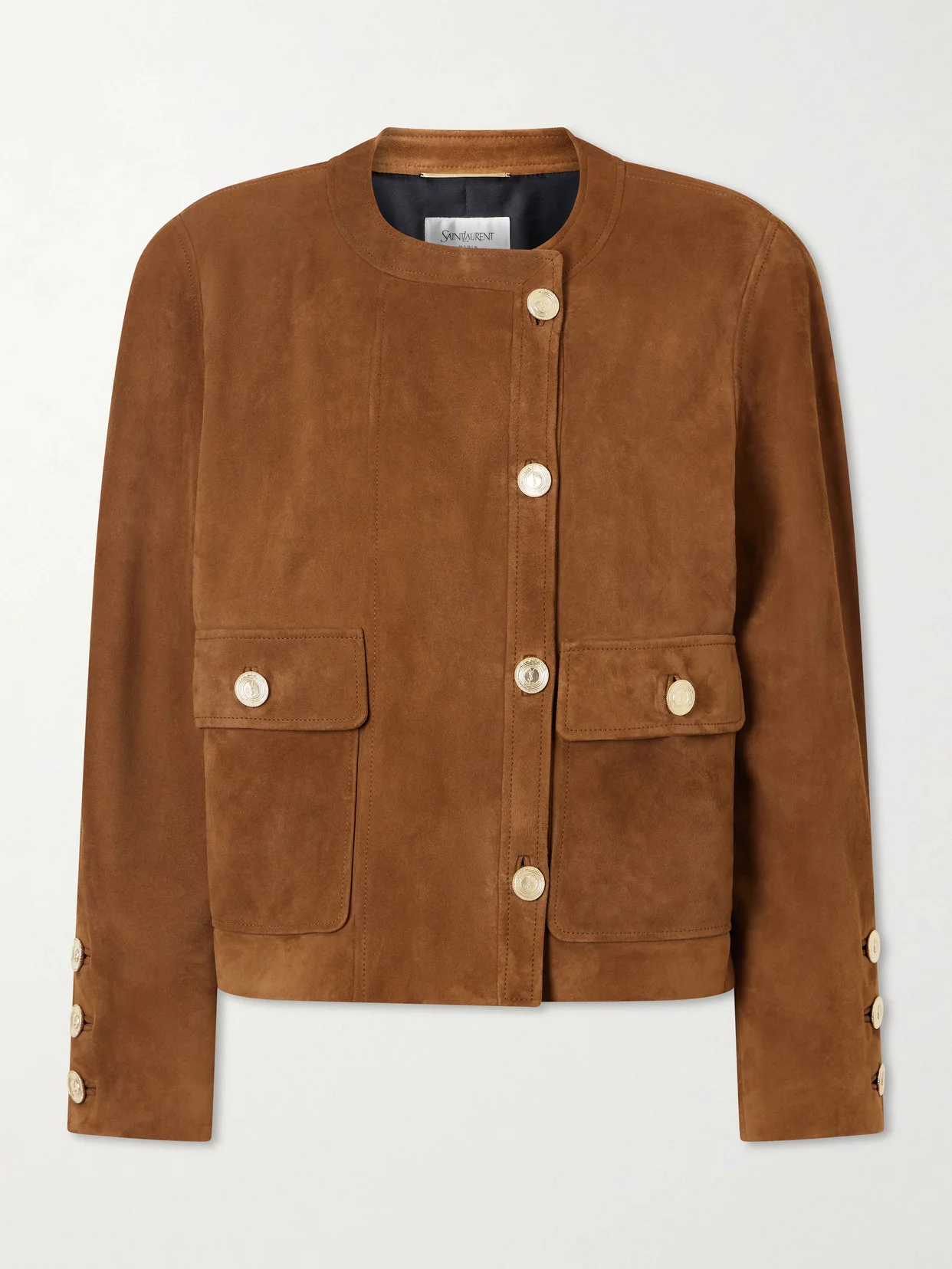Paneled Suede Jacket - 1
