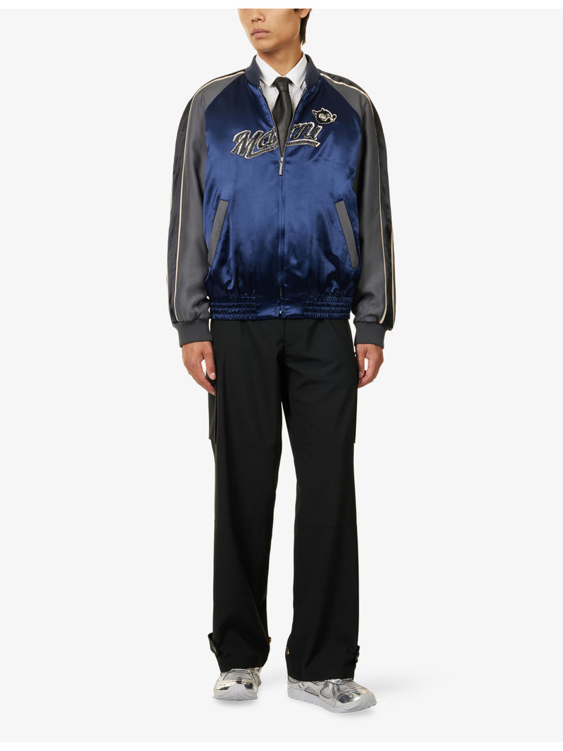 Marni Patch Raglan-Sleeves Woven Jacket outlook