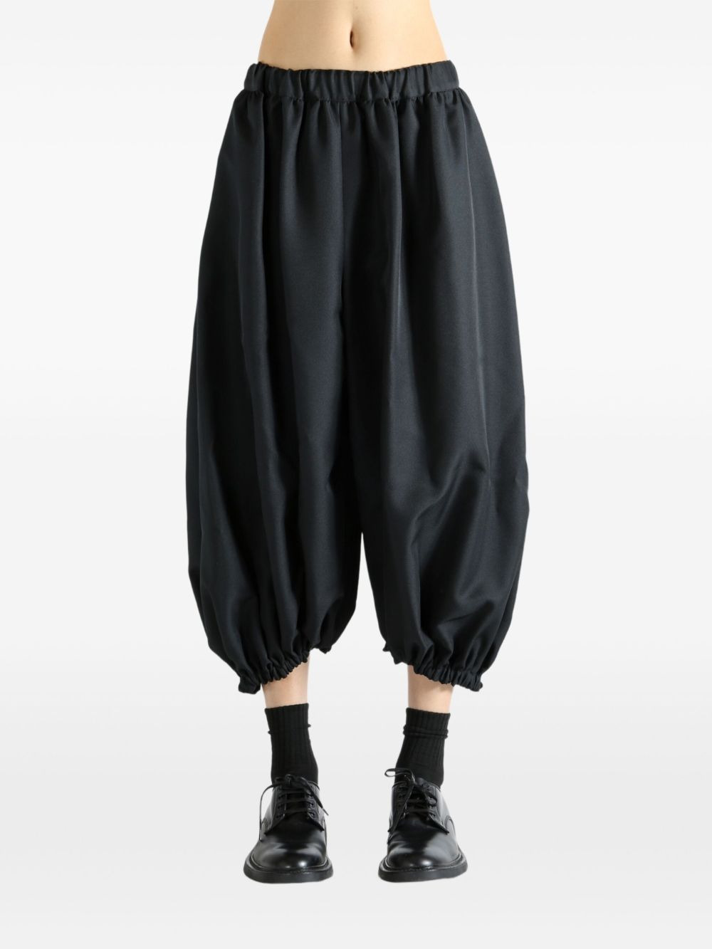 elastic-waist balloon trousers - 2