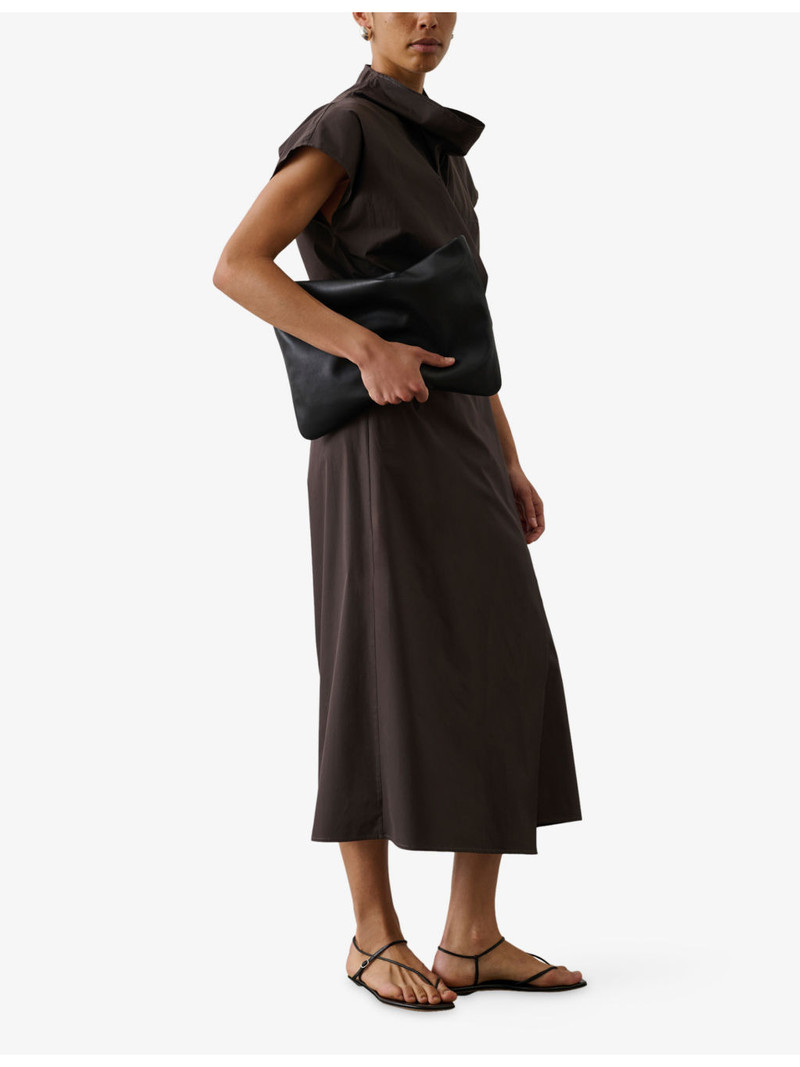 Foggia Wrap-Front Cotton-Poplin Midi Dress 3