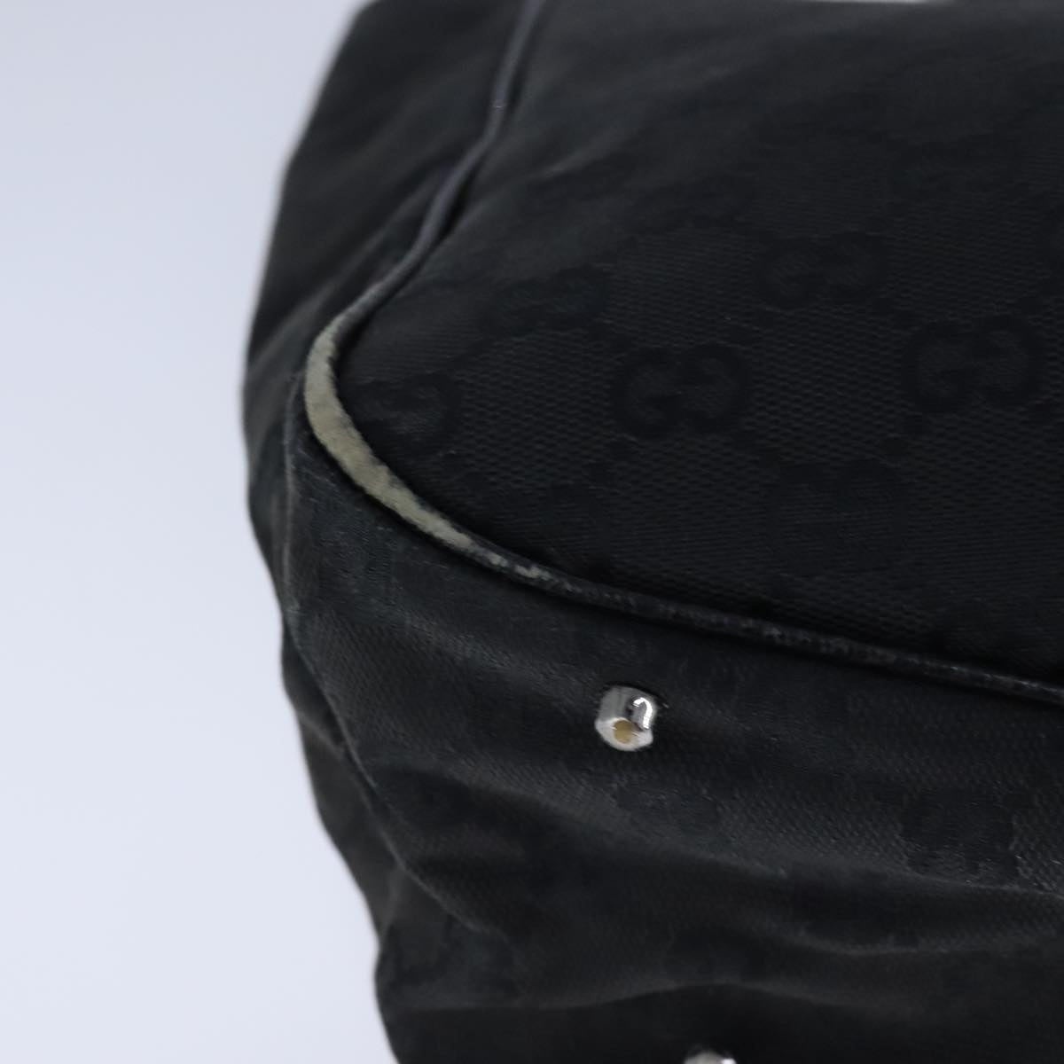 GUCCI GG Canvas Tote Bag Canvas Black - 12