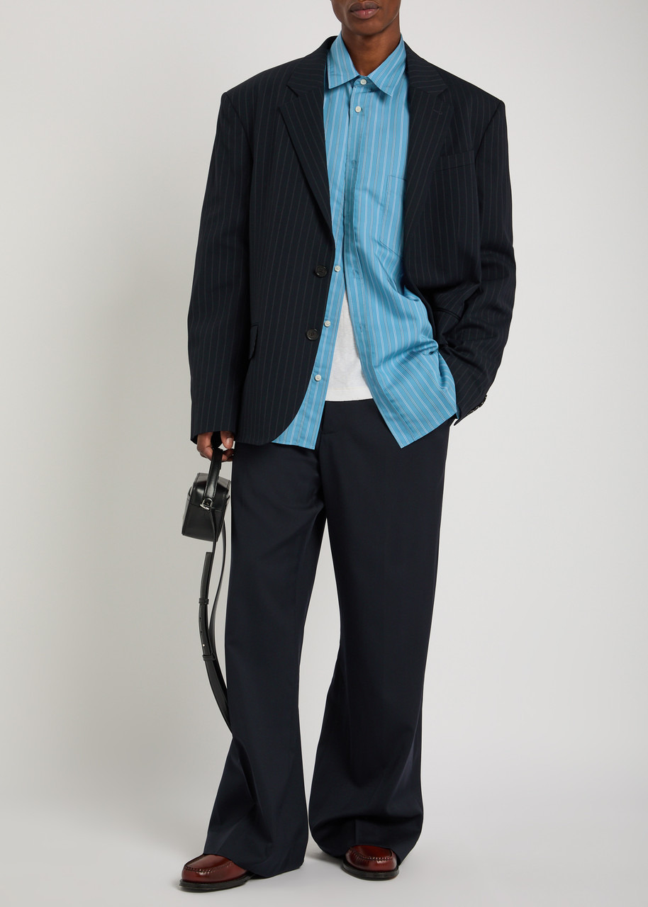Acne Studios Striped Lyocell-blend Shirt - 4