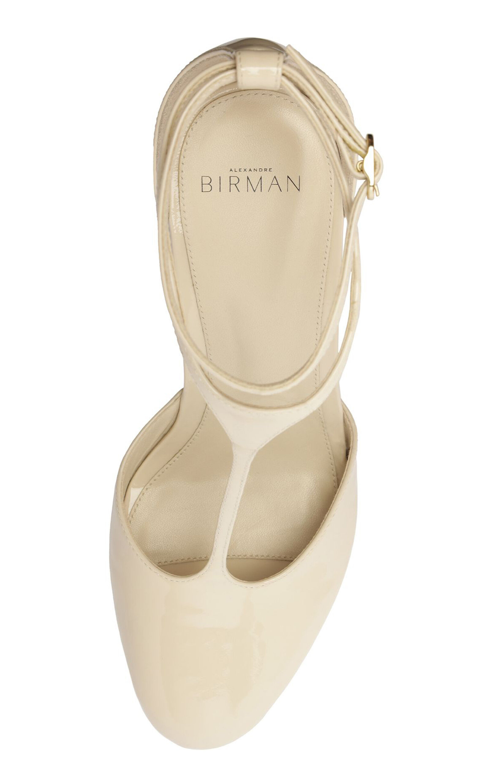 Thay Patent Leather Platform Sandals ivory - 2
