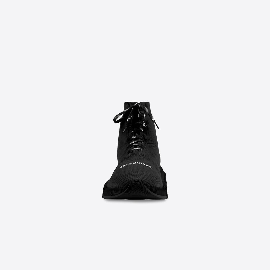 Men's Speed 2.0 Lace-up Recycled Knit Sneaker in Black - 3