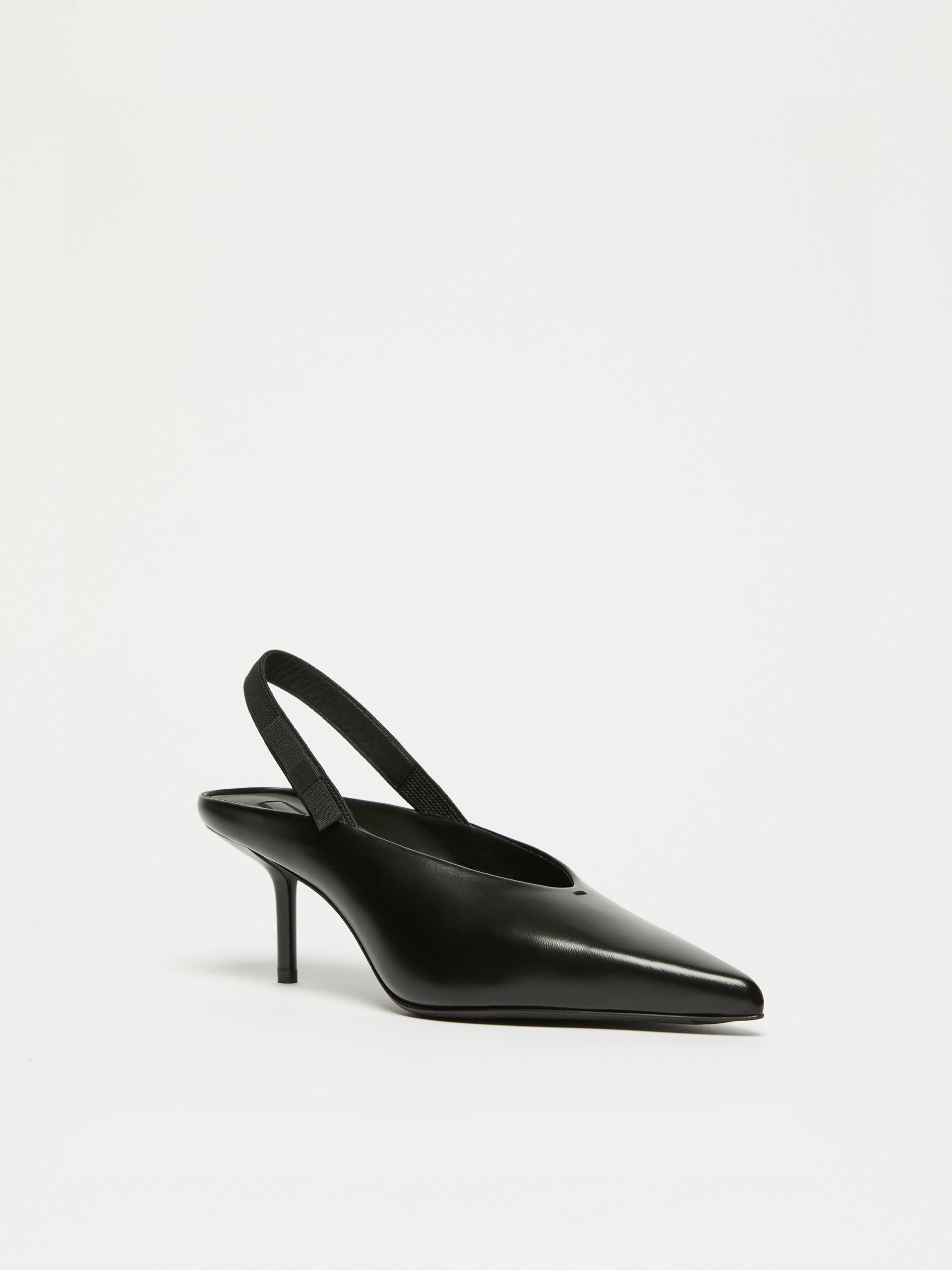 BOWSLINGY Leather slingback mules with bow - 2