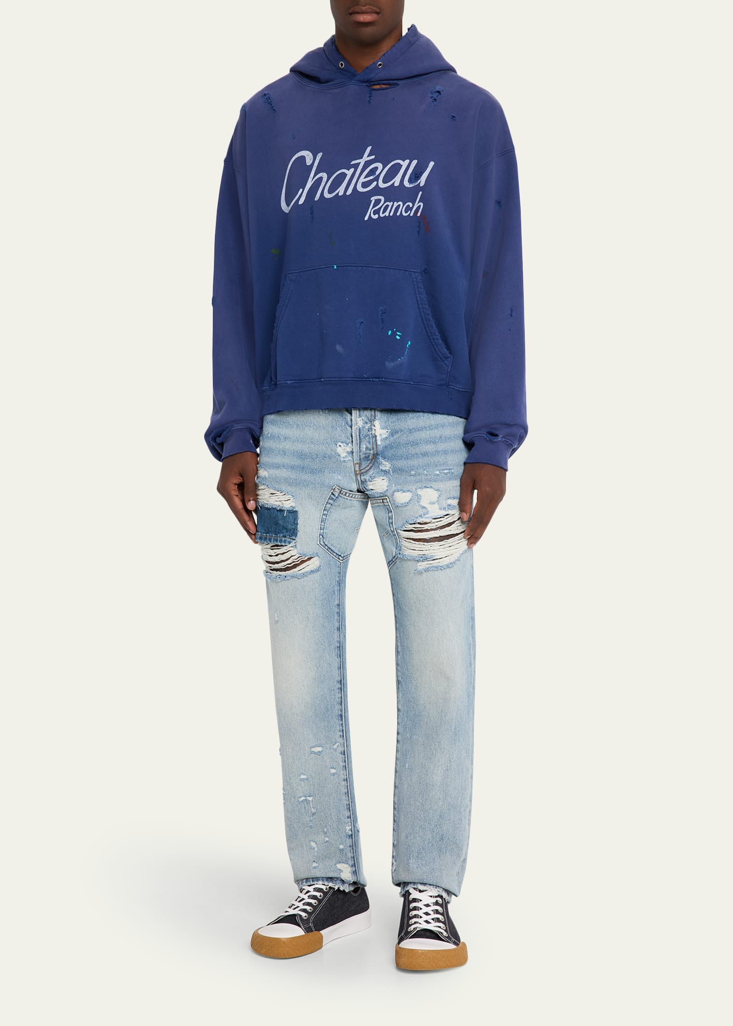 Men's Bowery Denim Patch Repair Jeans - 2