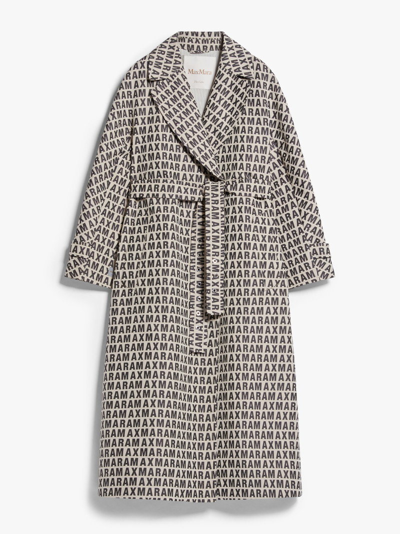 LTRENCH Water-repellent jacquard cotton trench coat 1
