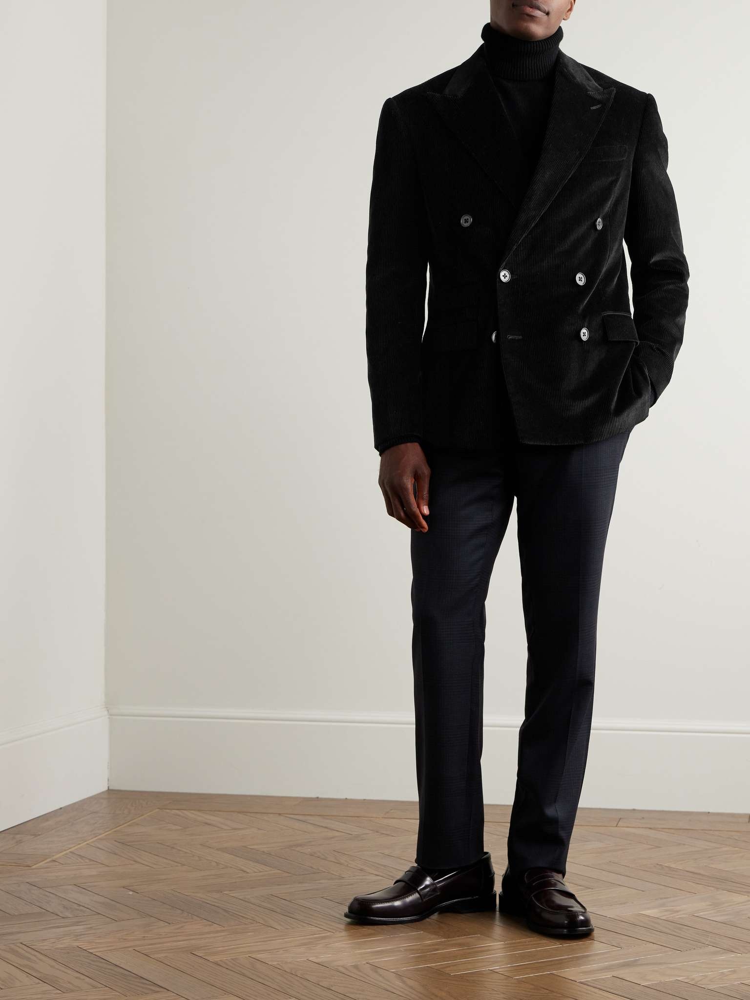 Kent Slim-Fit Double-Breasted Linen Suit Jacket - 3