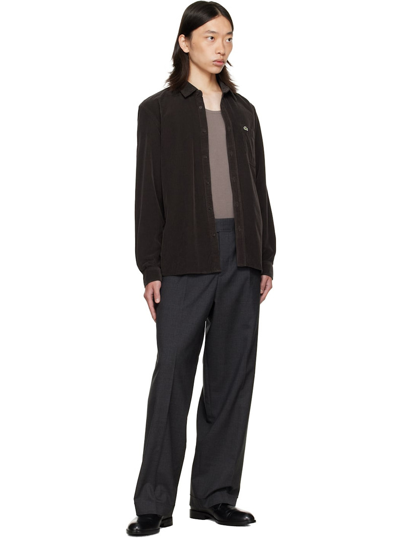 LACOSTE Brown Regular Fit Shirt outlook