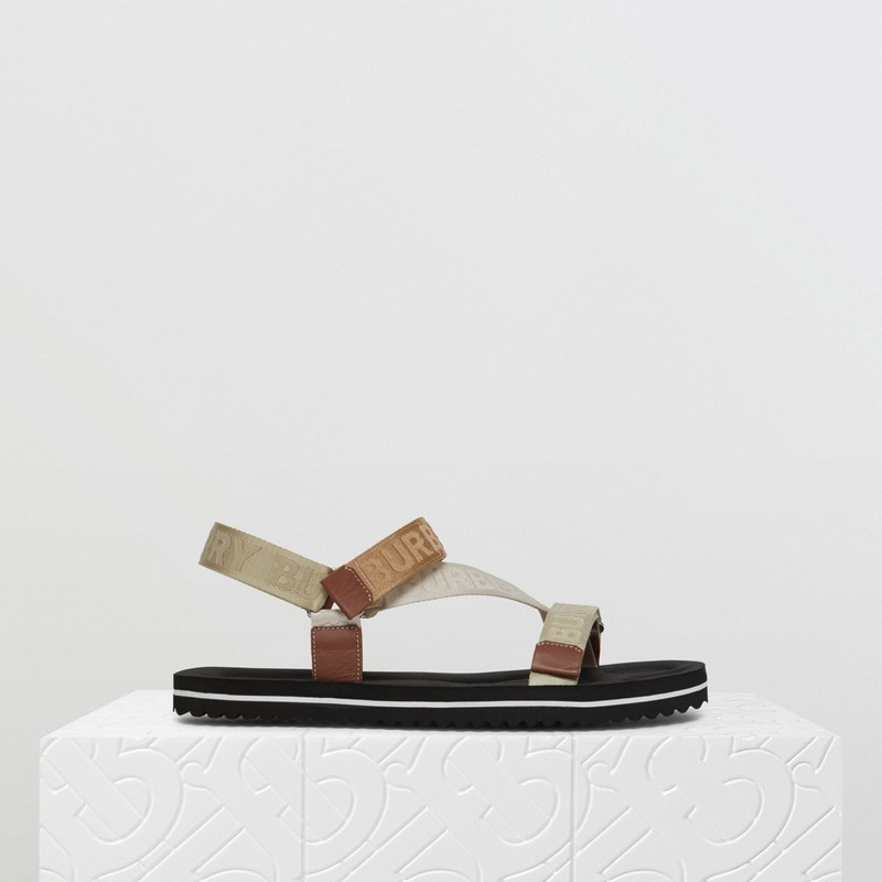 Logo Jacquard Sandals 7
