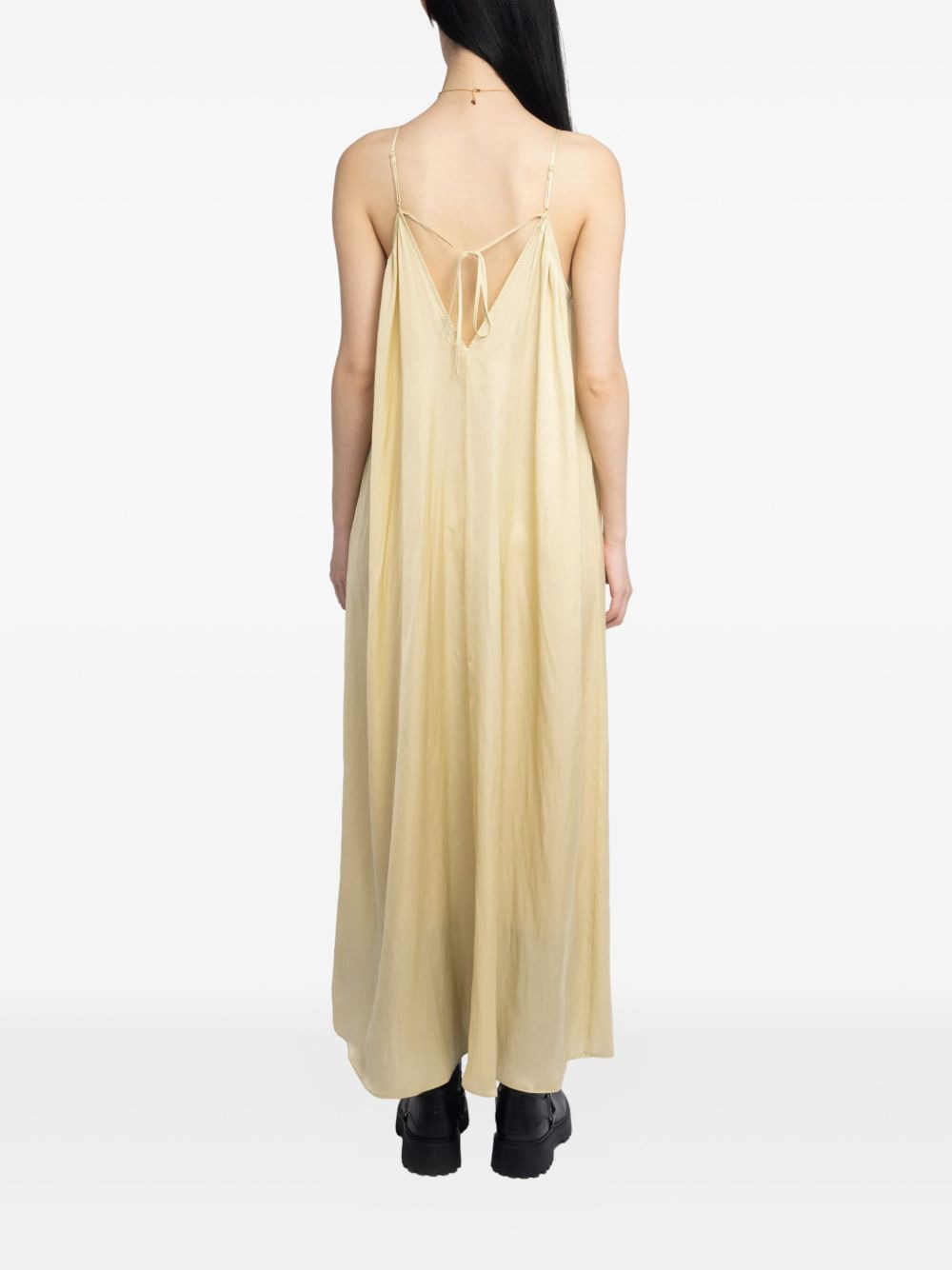 Ristym spaghetti-strap gathered maxi dress - 3