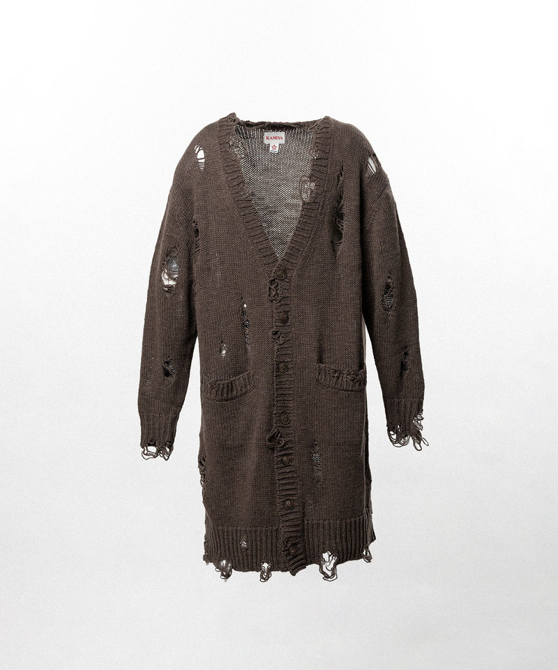 Damaged Low Gauge Long Cardigan 28