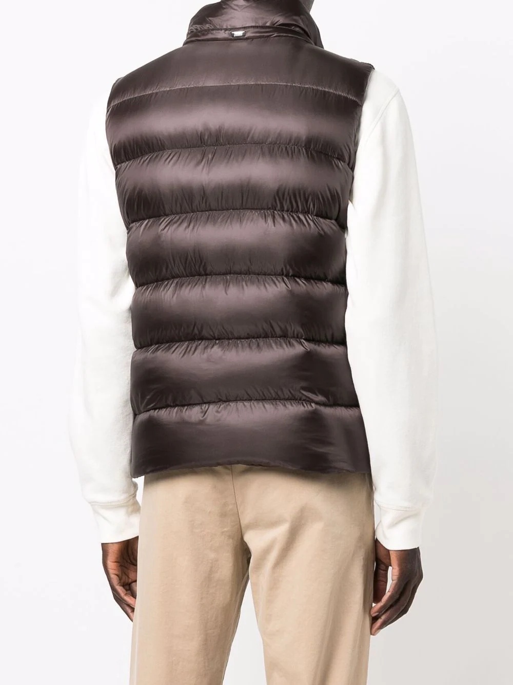 reversible quilted down gilet - 6