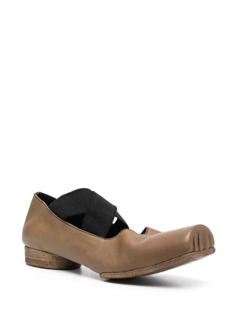 UMA WANG square toe ballerina shoes outlook