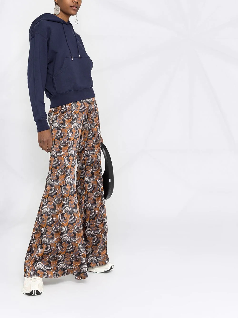 tiger patch cotton hoodie - 6