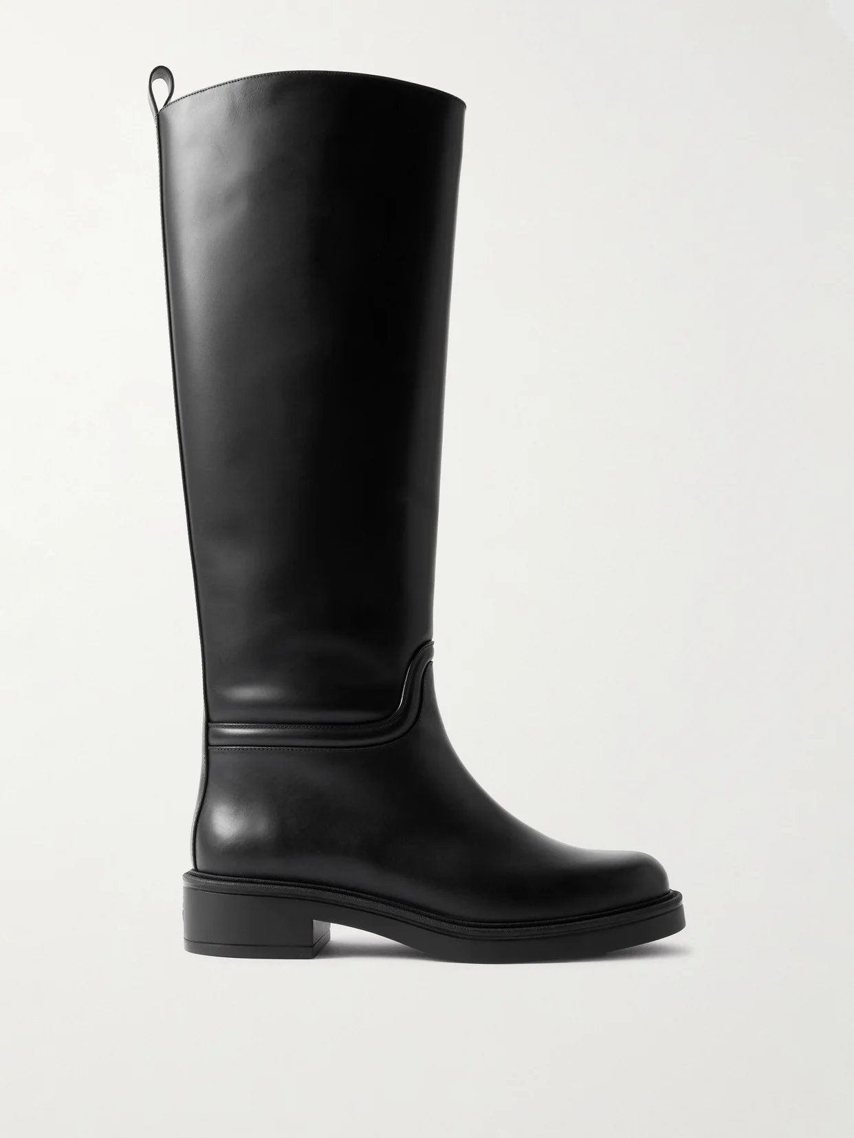 Celia Riding Leather Knee Boots - 1