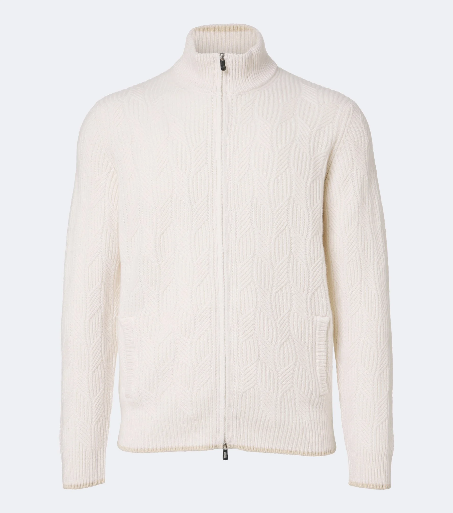 Cable-knit cashmere cardigan - 1